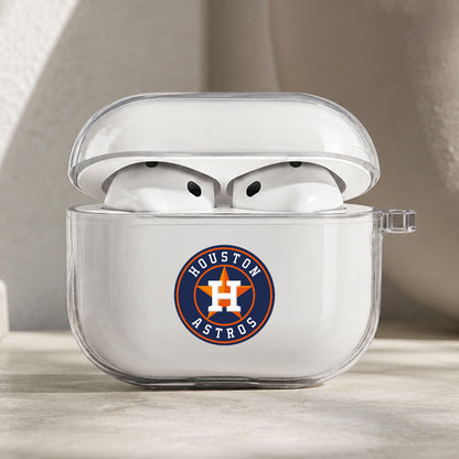 MLB Houston Astros Symbol Protective Apple AirPods Pro 3 Clear Case | Shockproof Cover
