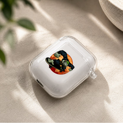 Kingkong Play Skateboard Protective Clear Case Cover For Apple Airpods | Soft Silicone AirPods 1 / 2 Case | Protective Cover