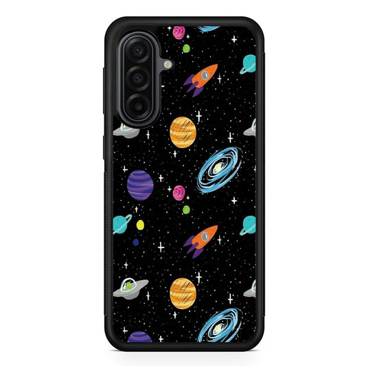 Space Pattern 003 Samsung Galaxy A17 Case | Durable Rubber Samsung Galaxy A17 Phone Case