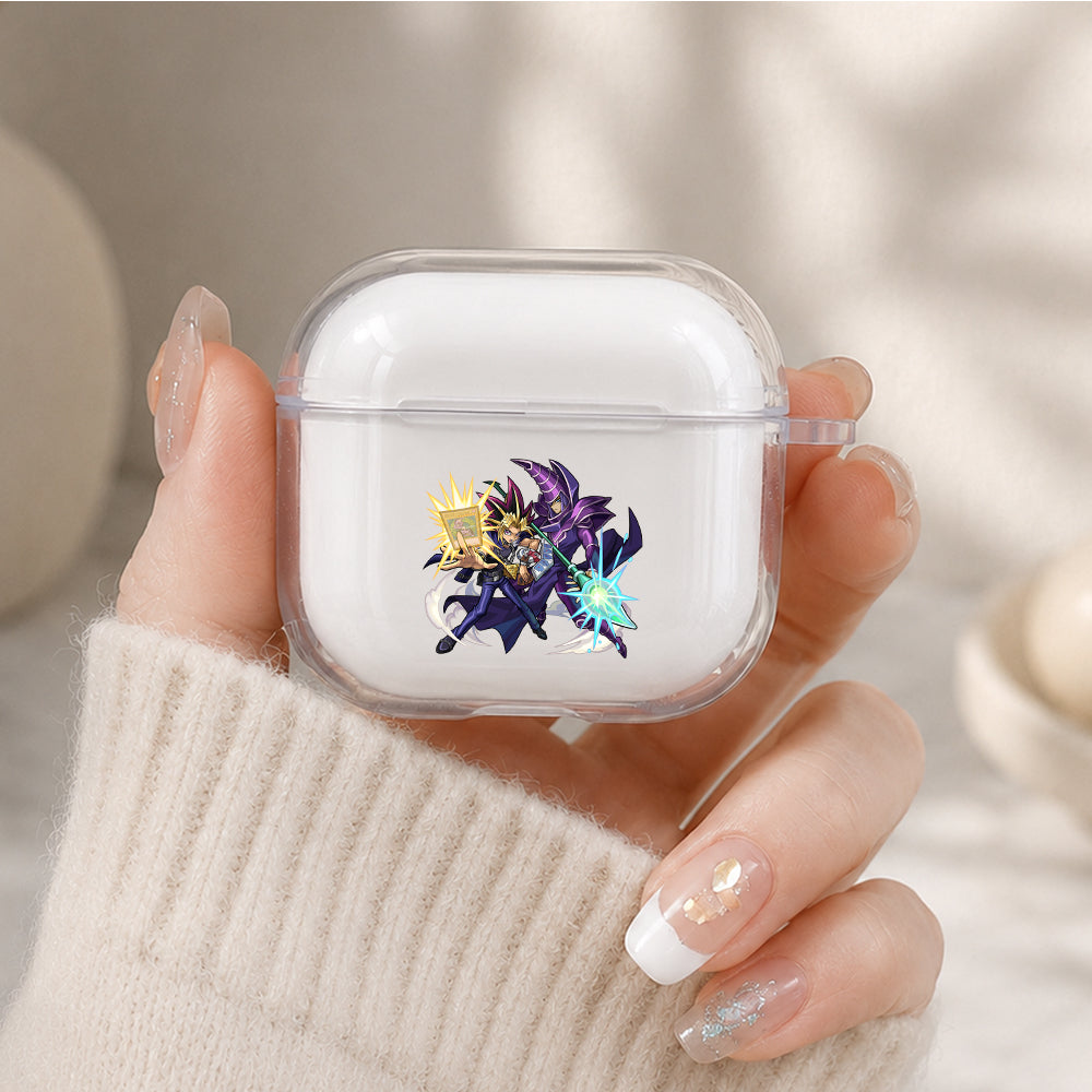 Yu-Gi-Oh Dark Magician Yugi Protective Apple Airpods 4 Clear Case - Durable Clear Protection