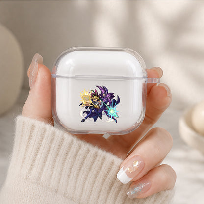 Yu-Gi-Oh Dark Magician Yugi Protective Apple Airpods 4 Clear Case - Durable Clear Protection
