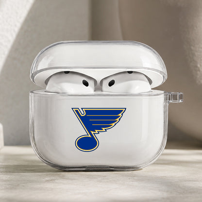 NHL St Louis Blues Symbol Protective Apple AirPods Pro 3 Clear Case | Shockproof Cover