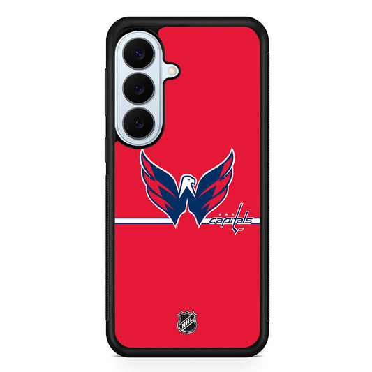 NHL Washington Capitals Red Samsung Galaxy S26 Plus Case | Slim Protective Rubber Cover