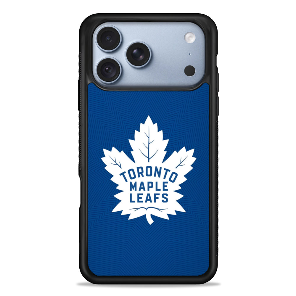 NHL Toronto Maple Leafs Pattern iPhone 18 Pro Case - iPhone 18 Pro Silicone Case