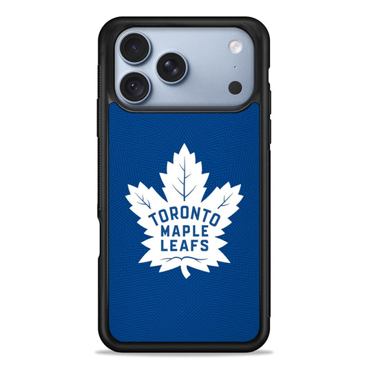 NHL Toronto Maple Leafs Pattern iPhone 18 Pro Case - iPhone 18 Pro Silicone Case