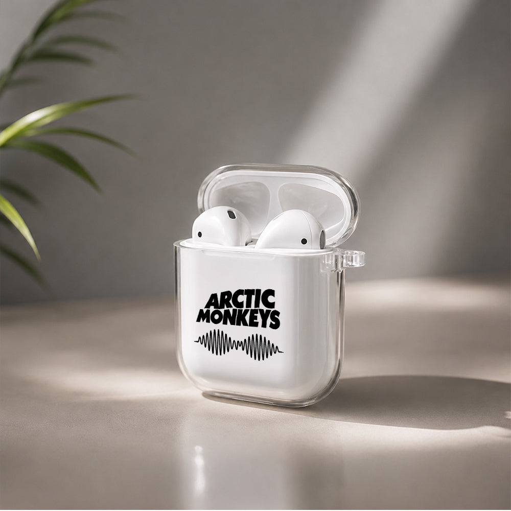 Arctic Monkeys Soundwave Protective Clear Case Cover For Apple Airpods | Soft Silicone AirPods 1 / 2 Case | Protective Cover