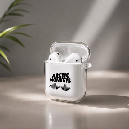 Arctic Monkeys Soundwave Protective Clear Case Cover For Apple Airpods | Soft Silicone AirPods 1 / 2 Case | Protective Cover