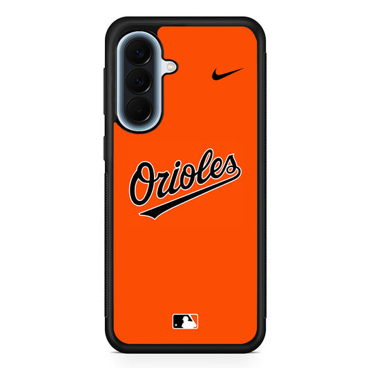 MLB Baltimore Orioles Orange Nike Samsung Galaxy A57 Case | Slim Samsung Galaxy A57 Protective Case