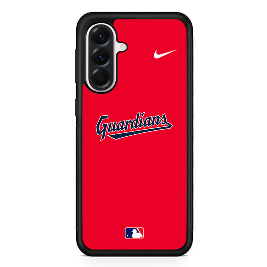 MLB Cleveland Guardians Red Nike Samsung Galaxy A56 Case | Samsung Galaxy A56 Protective Rubber Case
