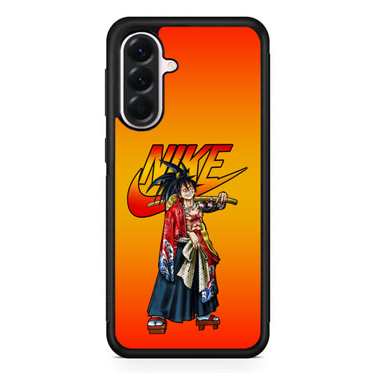 Nike Monkey D Luffy Samsung Galaxy A56 Case | Samsung Galaxy A56 Protective Rubber Case