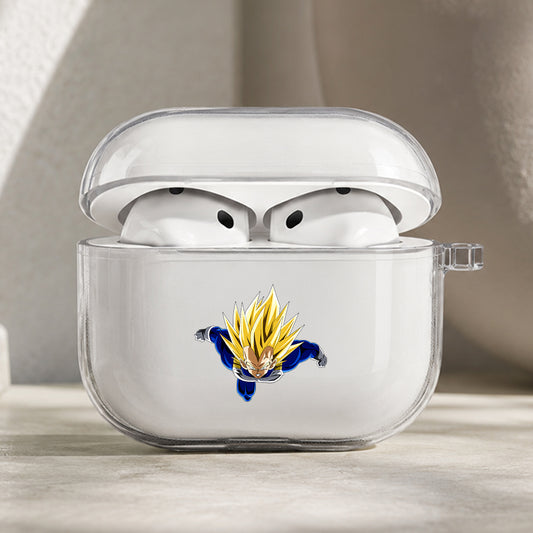 Super Saiyan Vegeta Protective Apple AirPods Pro 3 Clear Case | Shockproof Cover