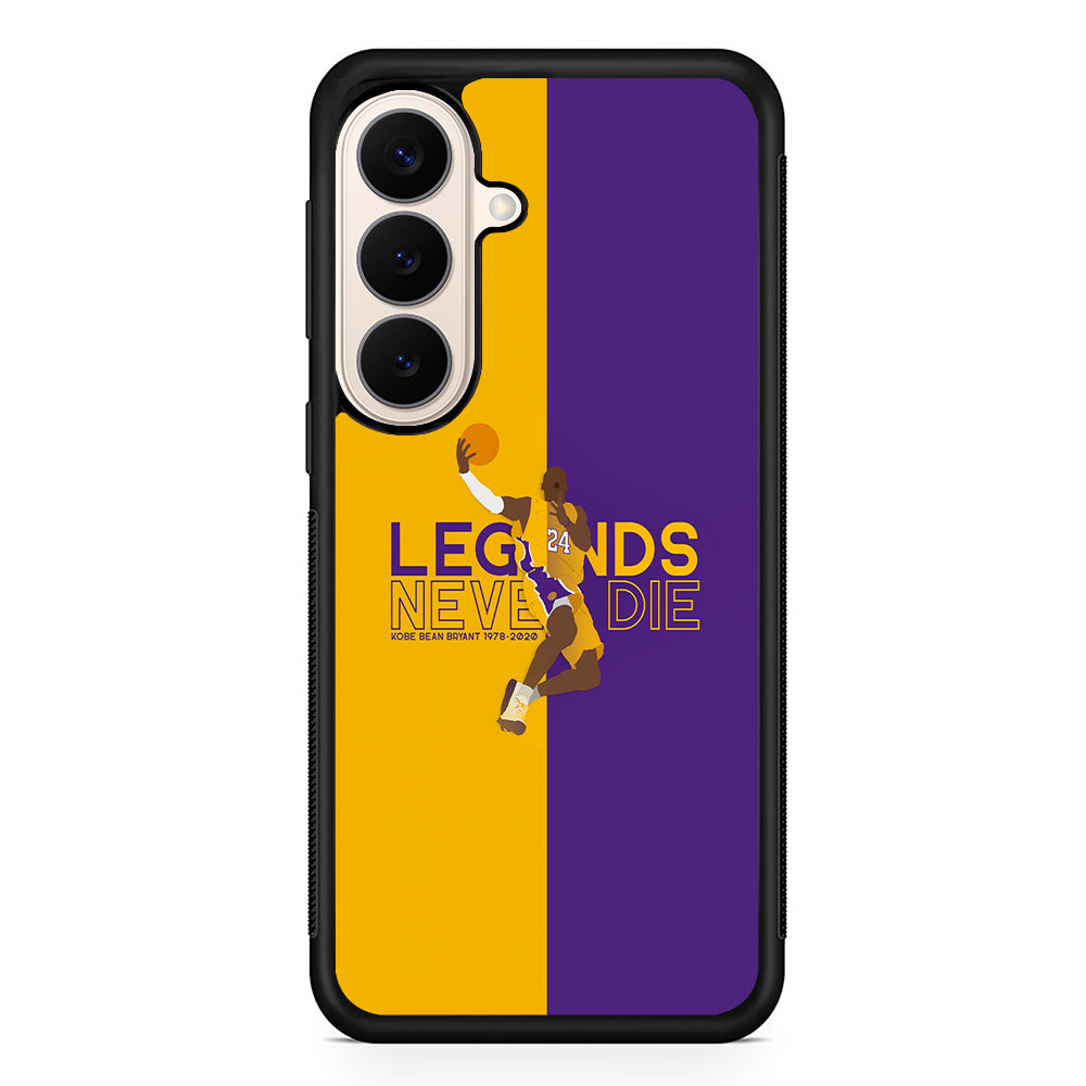Legend Kobe Bryant 24 Lakers Samsung Galaxy S26 Case | Durable Protective Rubber Cover