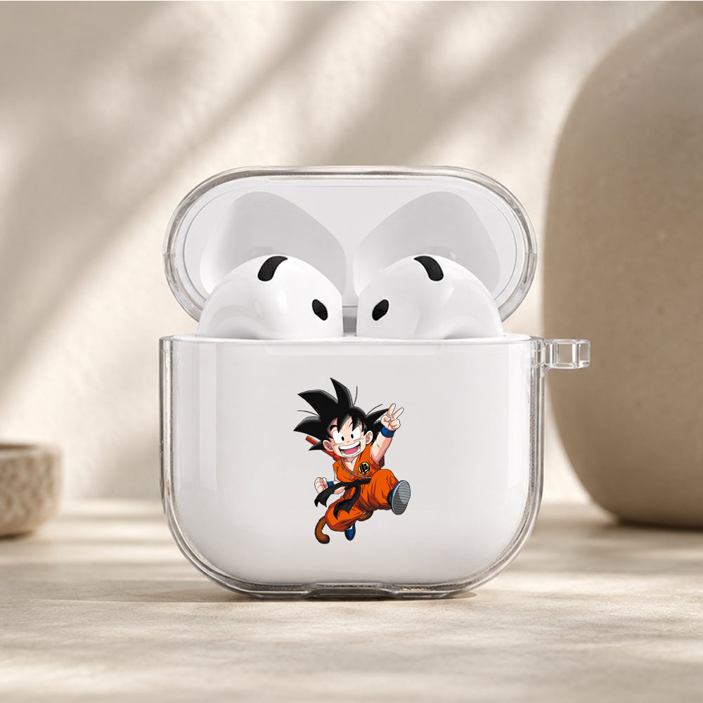 Dragon Ball Kid Goku Protective Apple Airpods 4 Clear Case - Durable Clear Protection