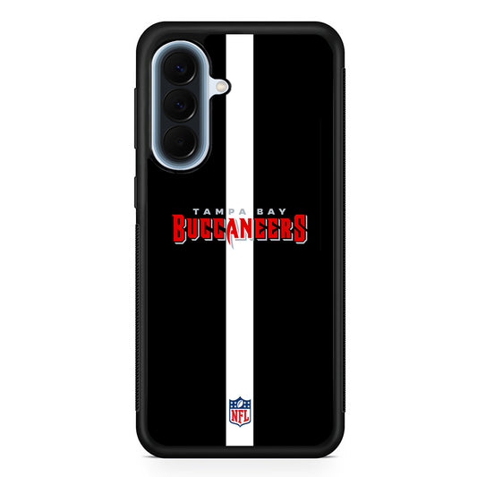 NFL Tampa Bay Buccaneers Black Samsung Galaxy A57 Case | Slim Samsung Galaxy A57 Protective Case