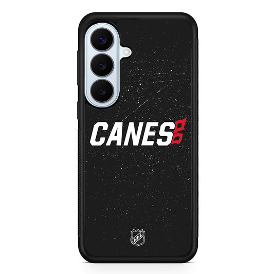 NHL Carolina Hurricanes Black Samsung Galaxy S26 Plus Case | Slim Protective Rubber Cover