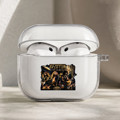 Led Zeppelin Golden Era Protective Apple AirPods Pro 3 Clear Case | Shockproof Cover