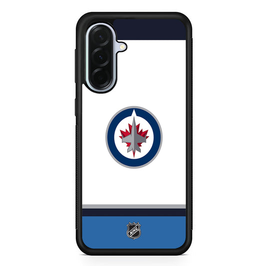 NHL Winnipeg Jets White Samsung Galaxy A36 Case | Durable Samsung Galaxy A36 Protective Case