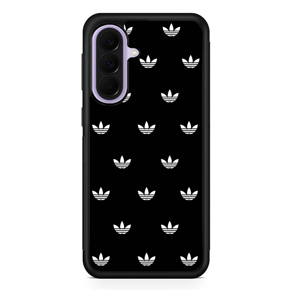 Adidas Doodle In Black Samsung Galaxy A37 Case | Samsung Galaxy A37 Rubber Protective Case
