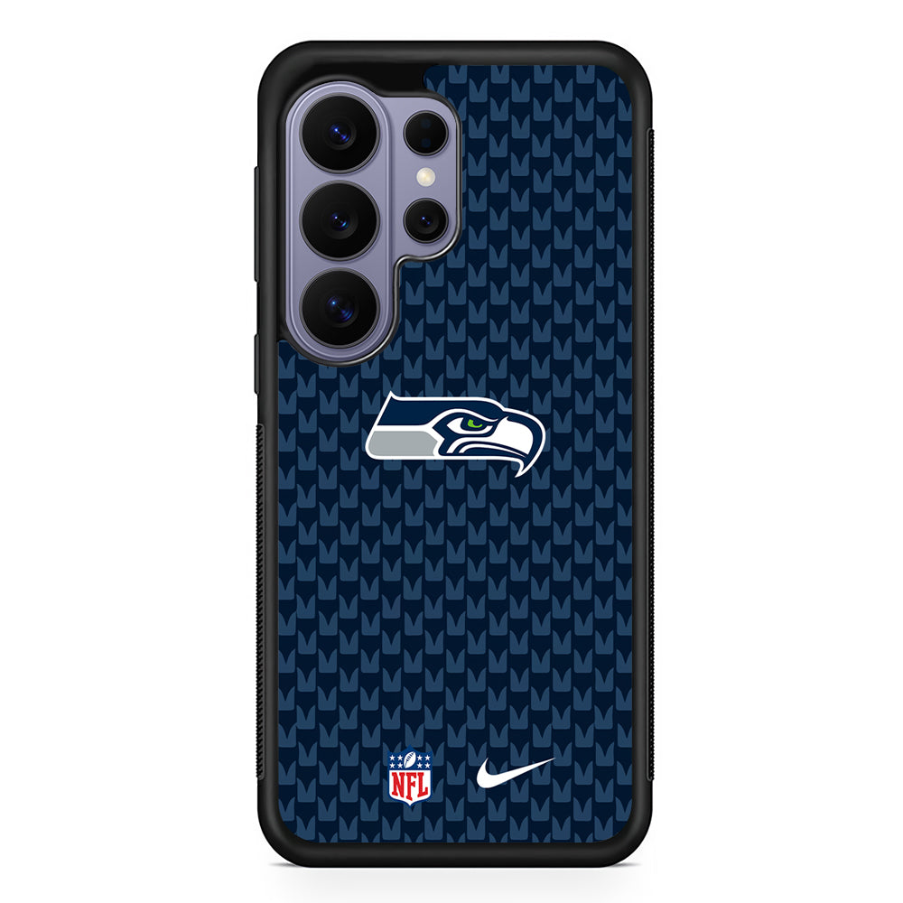 NFL Seattle Seahawks Pattern Nike Samsung Galaxy S26 Ultra Case | Slim Durable Protective Cover