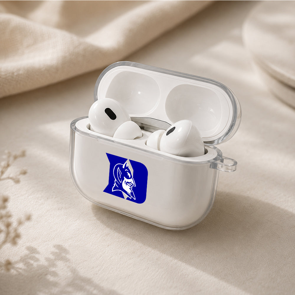 Duke Blue Devils Mascot Protective Apple AirPods Pro 3 Clear Case | Shockproof Cover