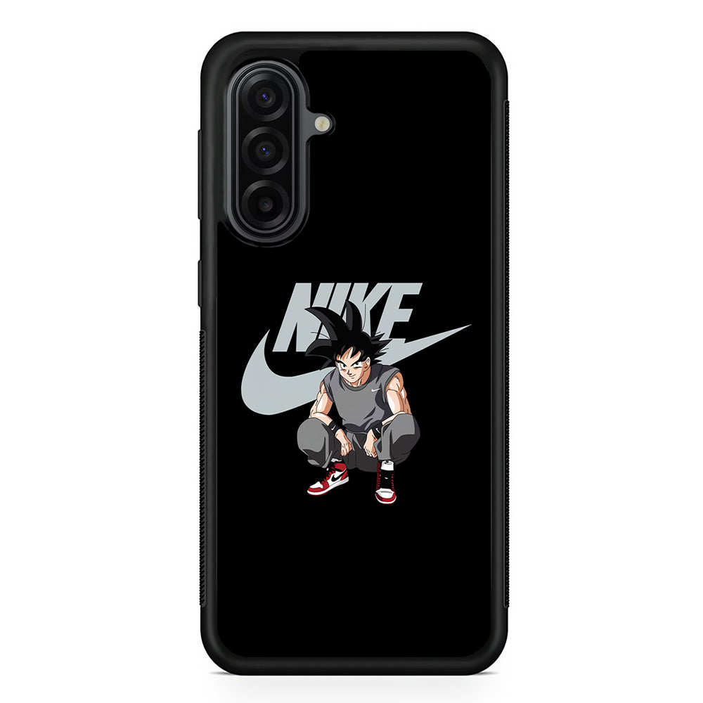 Nike Dragon Ball Goku Samsung Galaxy A17 Case | Durable Rubber Samsung Galaxy A17 Phone Case