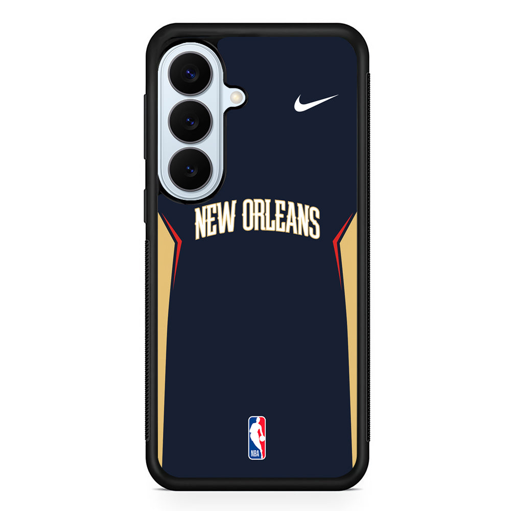NBA New Orleans Pelicans Navy Nike Samsung Galaxy S26 Plus Case | Lightweight Protective Phone Cover