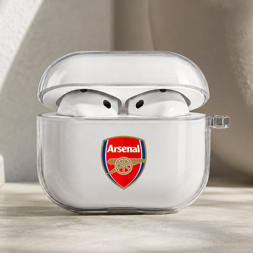 Arsenal Logo Club Protective Apple AirPods Pro 3 Clear Case | Shockproof Cover