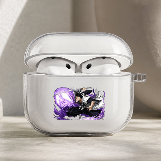 Bleach Kenpachi Zaraki Protective Apple AirPods Pro 3 Clear Case | Shockproof Cover
