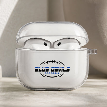 Duke Blue Devils Football Protective Apple AirPods Pro 3 Clear Case | Shockproof Cover