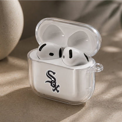 MLB Chicago White Sox Logo Protective Apple Airpods 4 Clear Case - Durable Clear Protection