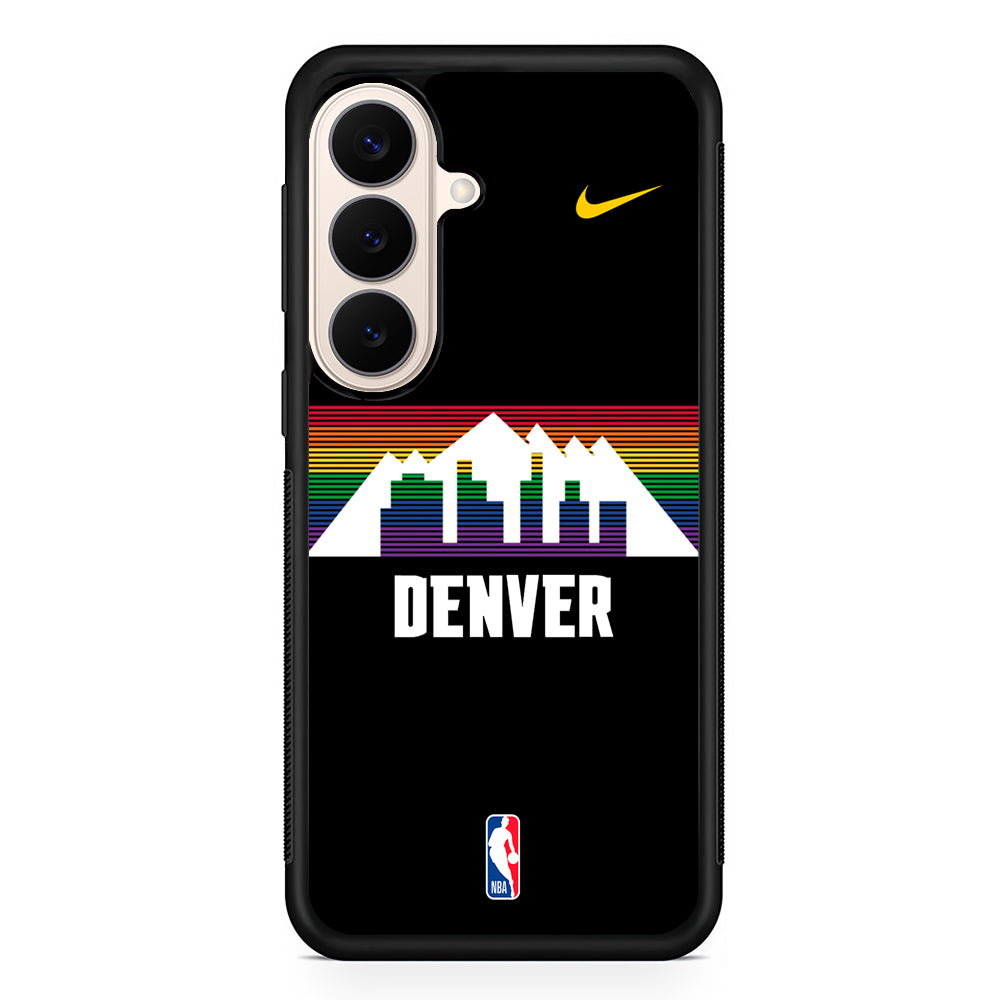 NBA Denver Nuggets Black Nike Samsung Galaxy S26 Case – Slim Protective Phone Cover