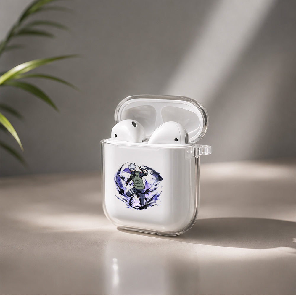 Kakashi Hatake Protective Clear Case Cover For Apple Airpods | Soft Silicone AirPods 1 / 2 Case | Protective Cover