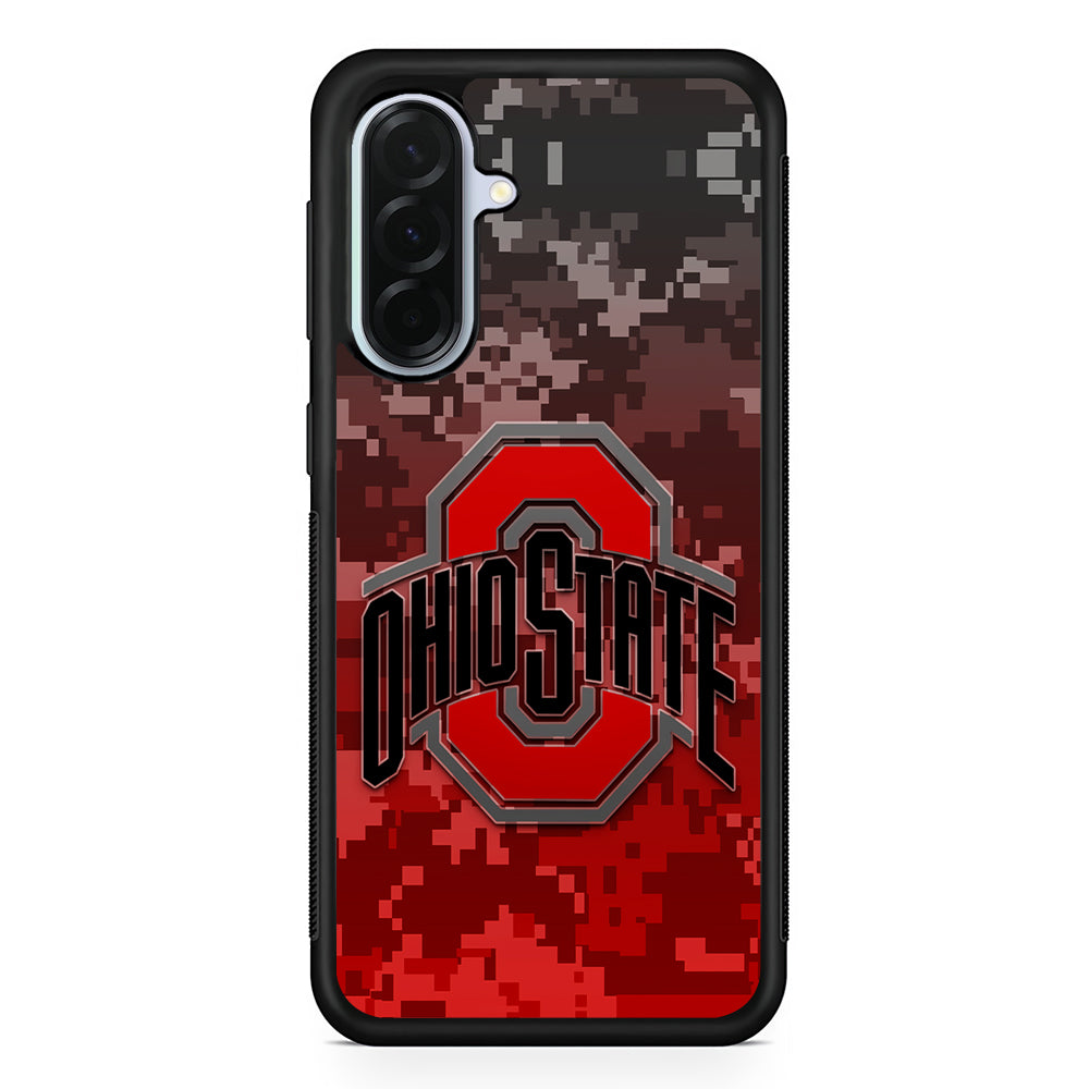 Ohio State Pixel Art Samsung Galaxy A36 Case | Durable Samsung Galaxy A36 Protective Case