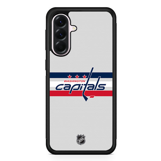 NHL Washington Capitals Dots Pattern Samsung Galaxy A56 Case | Samsung Galaxy A56 Protective Rubber Case