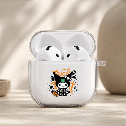 Kuromi Spooky Halloween Protective Apple Airpods 4 Clear Case - Durable Clear Protection