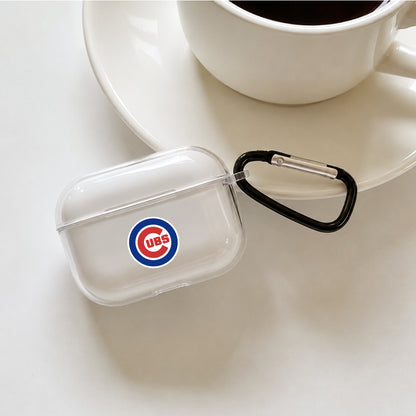 MLB Chicago Cubs Symbol Protective Apple AirPods Pro 3 Clear Case | Shockproof Cover