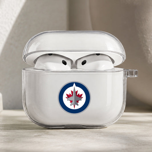 NHL Winnipeg Jets Symbol Protective Apple AirPods Pro 3 Clear Case | Shockproof Cover