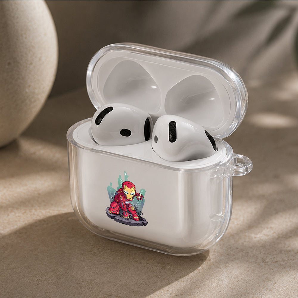 Spider-Man Chibi Design Protective Apple Airpods 4 Clear Case - Durable Clear Protection