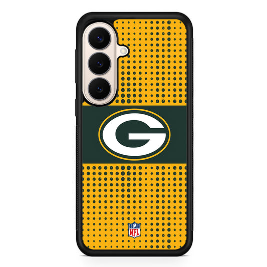 NFL Green Bay Packers Dot Pattern Samsung Galaxy S26 Case | Durable Protective Rubber Cover