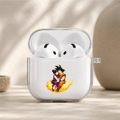 Dragon Ball Goku and Chi-Chi Protective Apple Airpods 4 Clear Case - Durable Clear Protection
