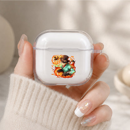 Sabo Flame of Revolution Protective Apple Airpods 4 Clear Case - Durable Clear Protection