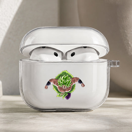 Dragon Ball Z Broly Unleashed Protective Apple AirPods Pro 3 Clear Case | Shockproof Cover