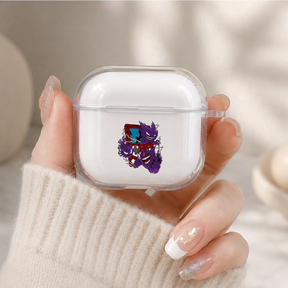 Gengar and The Ghost Trio Protective Apple Airpods 4 Clear Case - Durable Clear Protection