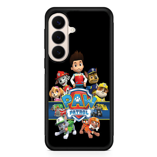 Paw Patrol Black Samsung Galaxy S26 Case | Durable Protective Rubber Cover
