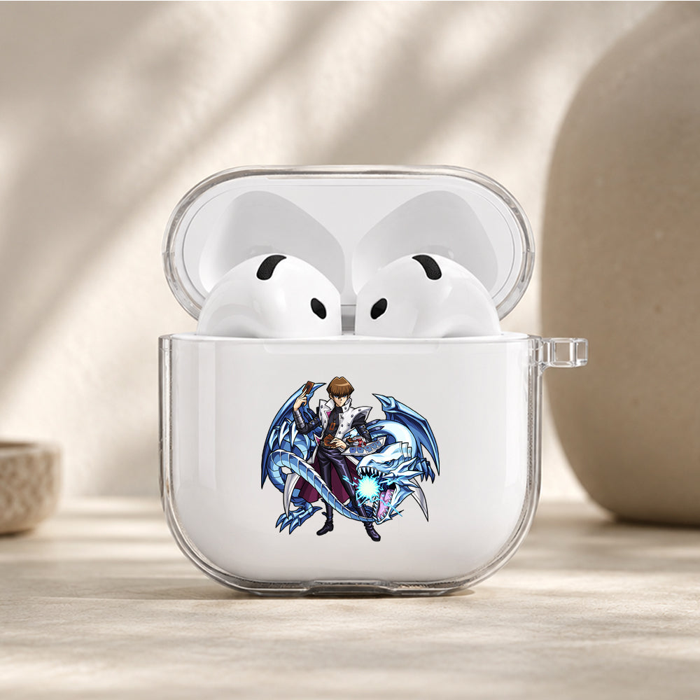 Yu-Gi-Oh Kaiba White Dragon Protective Apple Airpods 4 Clear Case - Durable Clear Protection
