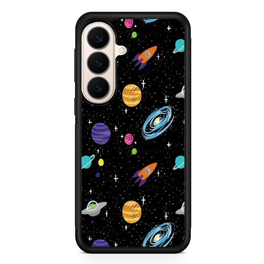 Space Pattern 003 Samsung Galaxy S26 Case | Durable Protective Rubber Cover