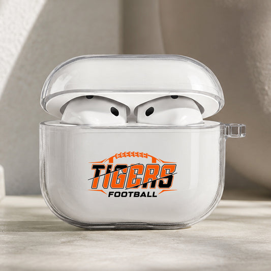 Tigers Football Team Emblem Protective Apple AirPods Pro 3 Clear Case | Shockproof Cover