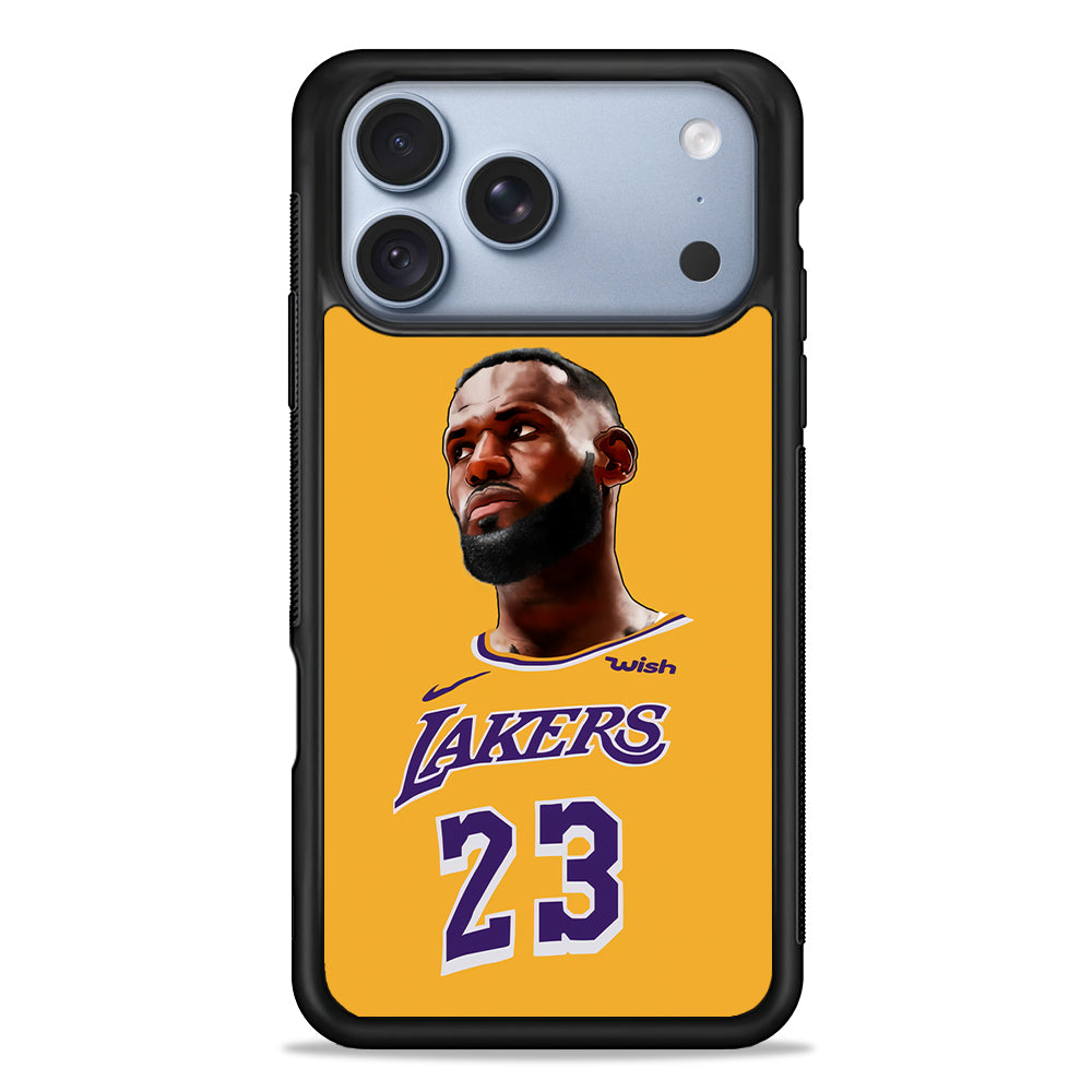Lebron James Lakers iPhone 18 Pro Case - iPhone 18 Pro Silicone Case