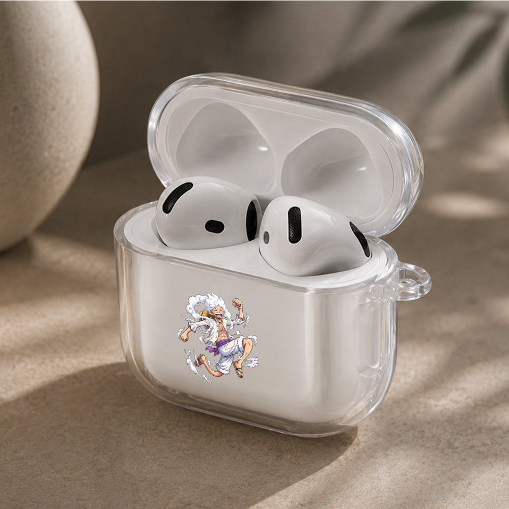 Luffy Gear 5 Awakening Protective Apple Airpods 4 Clear Case - Durable Clear Protection