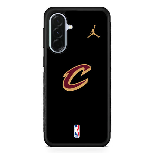 NBA Cleveland Cavaliers Black Jordan Samsung Galaxy A36 Case | Durable Samsung Galaxy A36 Protective Case